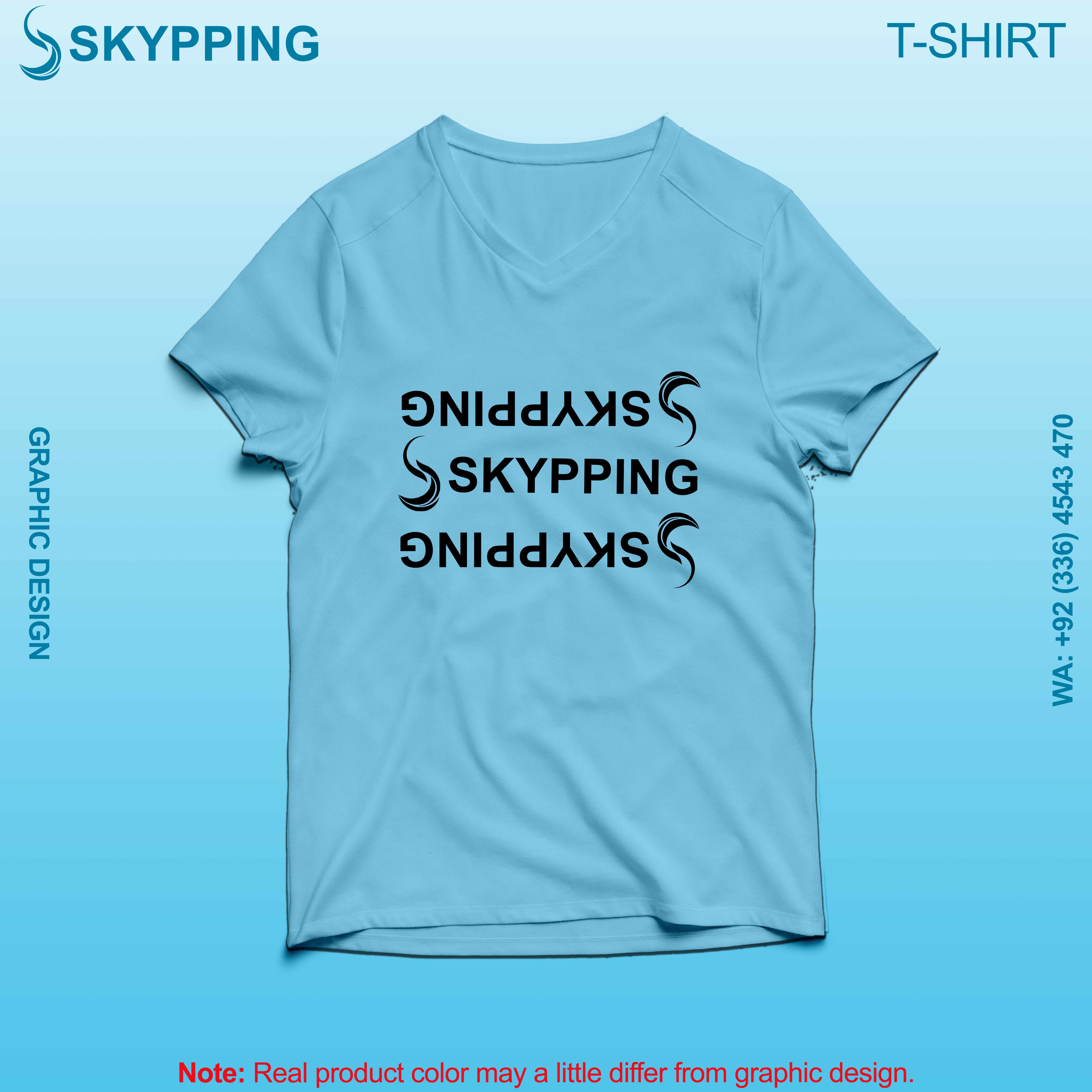 V-Neck Short set-in style sleeve long length t-shirt with shoulder panel for men